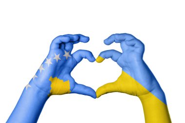 Kosova Ukrayna Kalbi ve El hareketi kalp yaptı, Yol Kesme