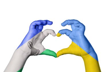 Lesotho Ukrayna Kalbi, El hareketi kalp yapma, Kırpma Yolu