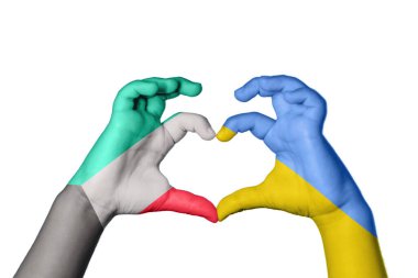 Kuveyt Ukrayna Kalbi, El hareketi kalp yapma, Kırpma Yolu