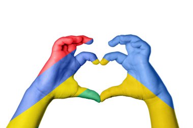 Mauritius Ukrayna Kalbi, El hareketi kalp yapma, Kırpma Yolu