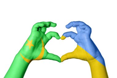 Moritanya Ukrayna Kalbi, El hareketi kalp yapma, Kırpma Yolu