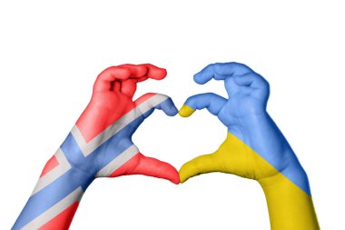Norveç Ukrayna Kalbi, El hareketi kalp yapma, Kırpma Yolu