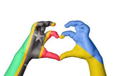 Saint Kitts ve Nevis Ukrayna Kalbi, El hareketi kalp yapma, Kırpma Yolu