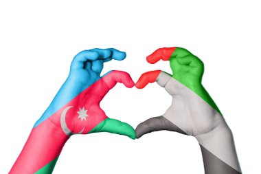 Azerbaycan Birleşik Arap Emirlikleri Kalbi, El hareketi kalp yapma, Kırpma Yolu