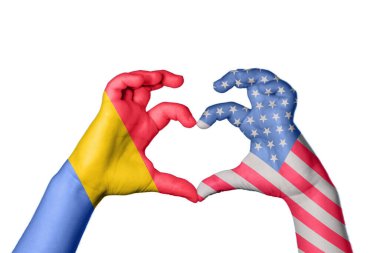 Romanya Birleşik Devletleri Kalbi ve El hareketi kalp yaptı, Kırpma Yolu