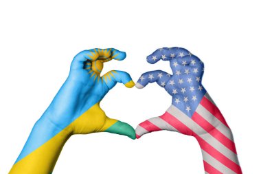 Ruanda Birleşik Devletleri Kalbi, El hareketi kalp yapma, Kırpma Yolu