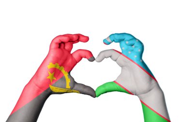 Angola Özbekistan Kalbi, El hareketi kalp yapma, Kırpma Yolu