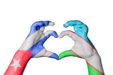 Küba Özbekistan Kalbi, El hareketi kalp yapma, Kırpma Yolu