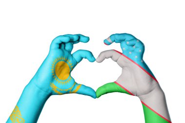 Kazakistan Özbekistan Kalbi, El hareketi kalp yapma, Kırpma Yolu