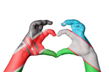 Kenya Özbekistan Kalbi, El hareketi kalp yapma, Kırpma Yolu