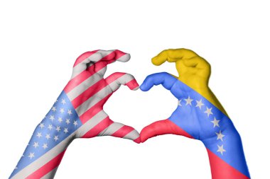 Birleşik Devletler Venezuela Kalbi, El hareketi kalp yapma, Kırpma Yolu