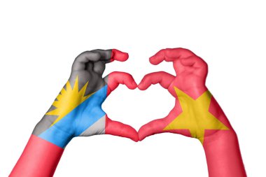 Antigua ve Barbuda Vietnam Kalbi, El hareketi kalp yapma, Kırpma Yolu