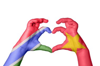 Gambiya Vietnam Kalbi, El hareketi kalp yapma, Kırpma Yolu