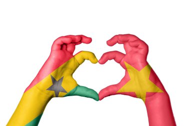 Gana Vietnam Kalbi, El hareketi kalp yapma, Kırpma Yolu