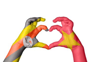 Uganda Vietnam Kalbi, El hareketi kalp yapmak, Kırpma Yolu