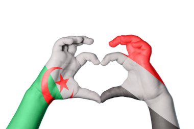 Cezayir Yemen Kalbi, El hareketi kalp yapma, Kırpma Yolu