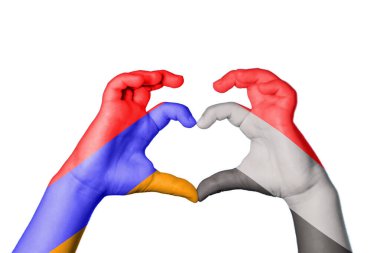 Ermenistan Yemen Kalbi, El hareketi kalp yapma, Kırpma Yolu