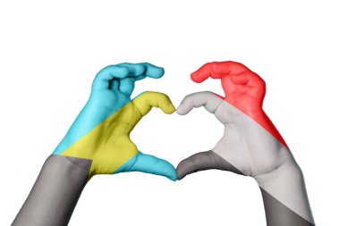 Bahamalar Yemen Kalbi, El hareketi kalp yapma, Kırpma Yolu