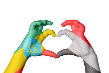 Etiyopya Yemen Kalbi, El hareketi kalp yapma, Kırpma Yolu
