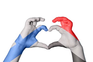 Finlandiya Yemen Kalbi, El hareketi kalp yapma, Kırpma Yolu