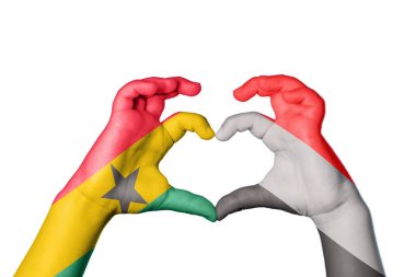 Gana Yemen Kalbi, El hareketi kalp yapma, Kırpma Yolu