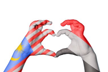 Malezya Yemen Kalbi, El hareketi kalp yapma, Kırpma Yolu