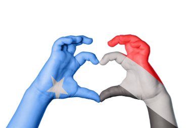 Somali Yemen Kalbi, El hareketi kalp yapma, Kırpma Yolu