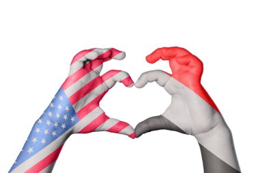 Amerika Birleşik Devletleri Yemen Kalbi, El hareketi kalp yapma, Kırpma Yolu