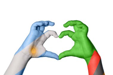 Arjantin Zambiya Kalbi, El hareketi kalp yapma, Kırpma Yolu