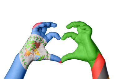 Belize Zambiya Kalbi, El hareketi kalp yapma, Kırpma Yolu