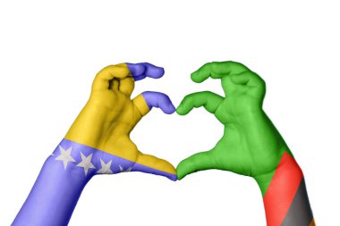 Bosna-Hersek Zambiya Kalbi, El hareketi, kalp yapma, Kırpma Yolu