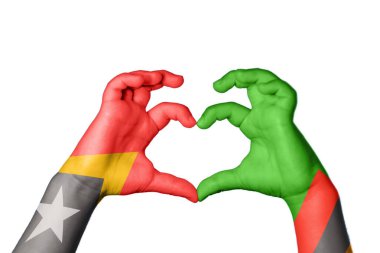 Doğu Timor Zambiya Kalbi, El hareketi kalp yapma, Kırpma Yolu