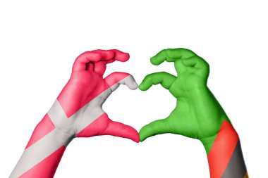 Danimarka Zambiya Kalbi, El hareketi kalp yapma, Kırpma Yolu