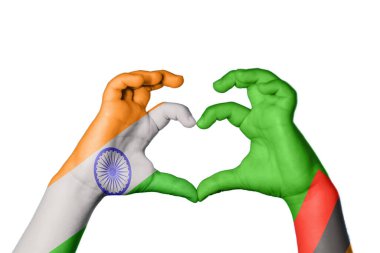 Hindistan Zambiya Kalbi, El hareketi kalp yapma, Kırpma Yolu