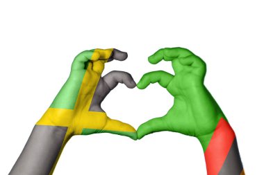 Jamaika Zambiya Kalbi, El hareketi kalp yapma, Kırpma Yolu