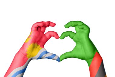 Kiribati Zambiya Kalbi, El hareketi kalp yapma, Kırpma Yolu