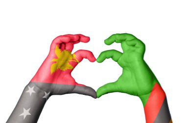 Papua Yeni Gine Zambiya Kalbi, El hareketi kalp yapma, Kırpma Yolu