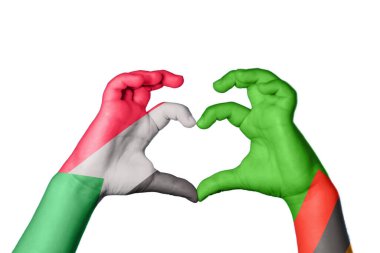 Sudan Zambiya Kalbi, El hareketi kalp yapma, Kırpma Yolu