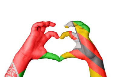 Belarus Zimbabwe Kalbi, El hareketi kalp yapmak, Kırpma Yolu