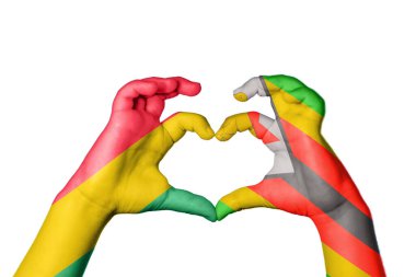Bolivya Zimbabve Kalbi, El hareketi kalp yapma, Kırpma Yolu