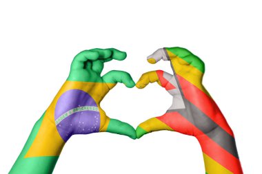 Brezilya Zimbabve Kalbi, El hareketi kalp yapma, Kırpma Yolu