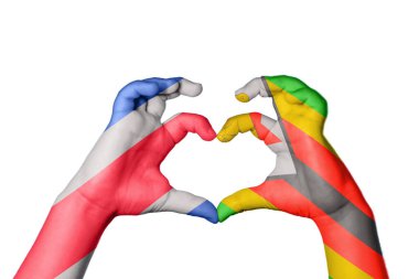 Kosta Rika Zimbabve Kalbi, El hareketi kalp yapma, Kırpma Yolu