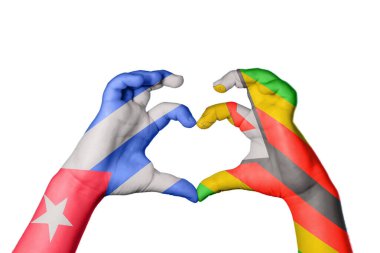 Küba Zimbabwe Kalbi, El hareketi kalp yapmak, Kırpma Yolu