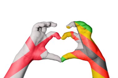 İngiltere Zimbabve Kalbi, El hareketi kalp yapmak, Kırpma Yolu