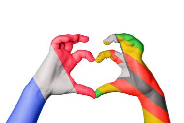 Fransa Zimbabve Kalbi, El hareketi kalp yapma, Kırpma Yolu