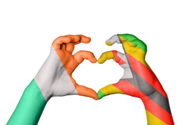 İrlanda Zimbabve Kalbi, El hareketi kalp yapma, Kırpma Yolu