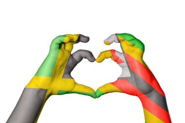 Jamaika Zimbabwe Kalbi, El hareketi kalp yapma, Kırpma Yolu
