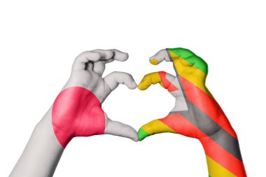 Japonya Zimbabve Kalbi, El hareketi kalp yapmak, Kırpma Yolu