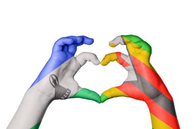 Lesotho Zimbabwe Kalbi, El hareketi kalp yapma, Kırpma Yolu