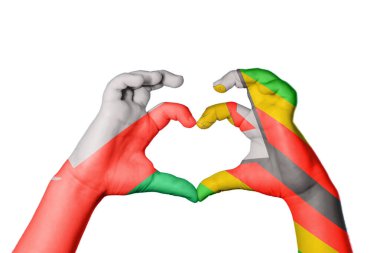 Umman Zimbabwe Kalbi, El hareketi kalp yapmak, Kırpma Yolu